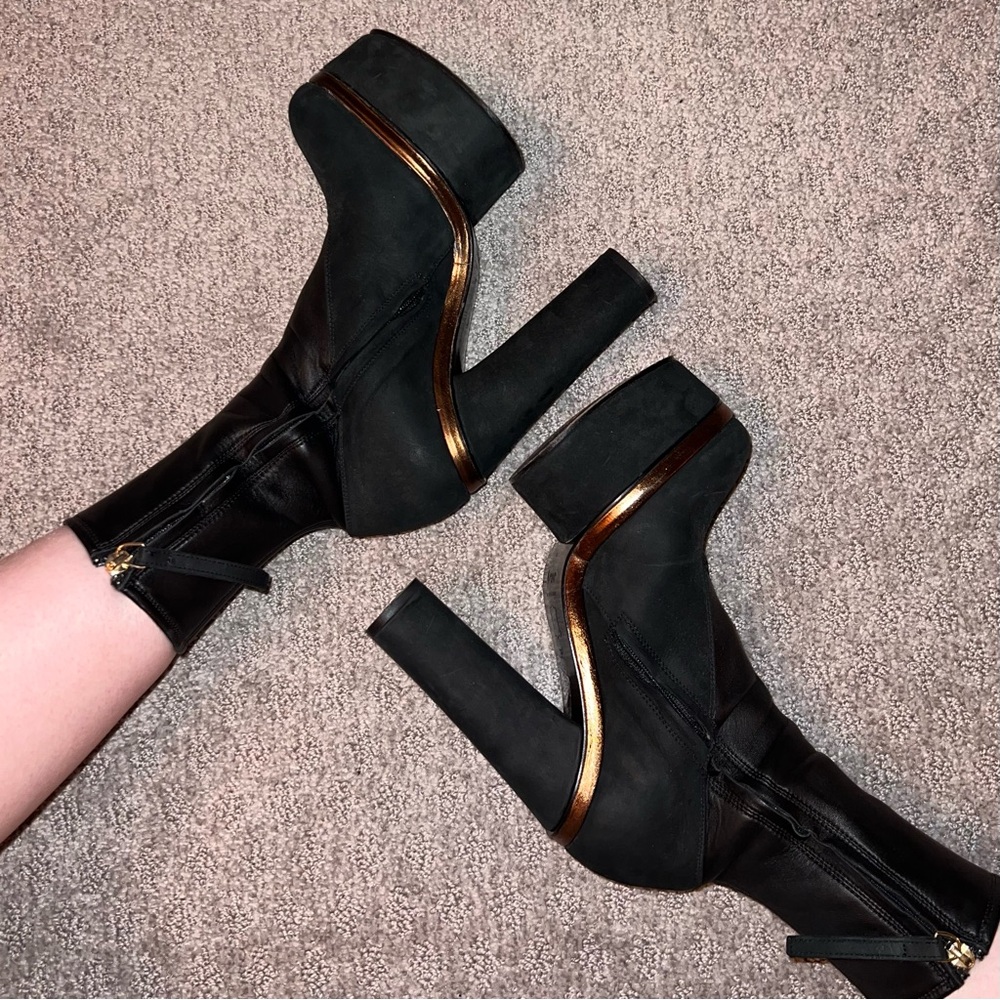 Acne Studios Black Platform Boots size 38